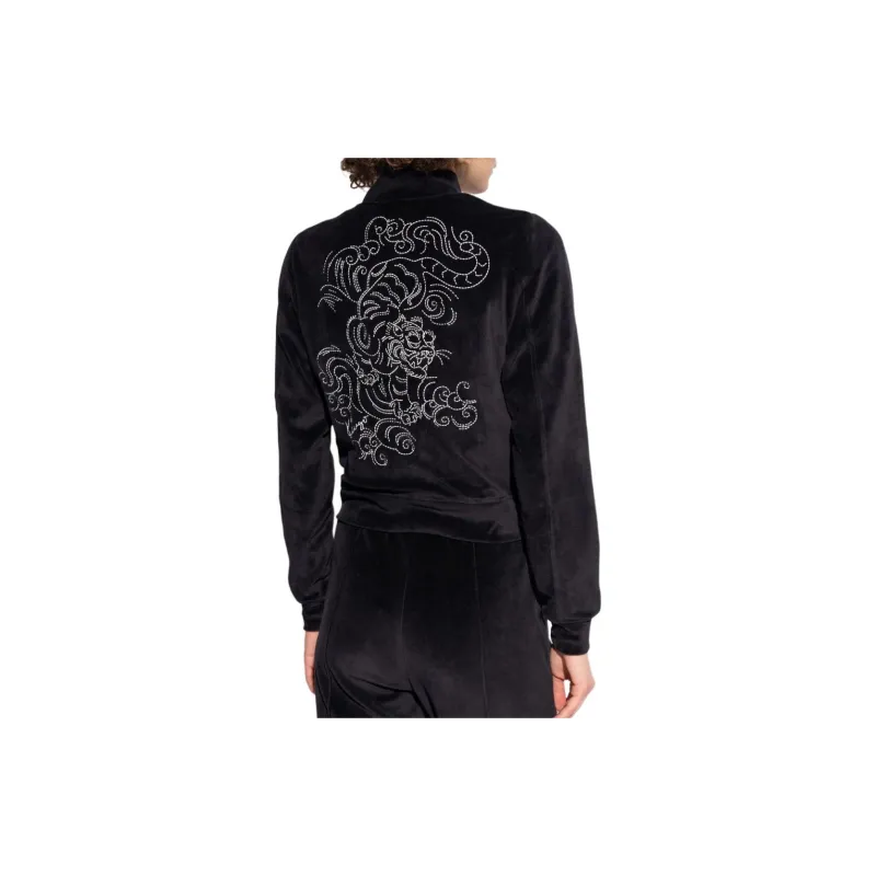 KENZO Tiger Motif Zip Up Sweatshirt-3