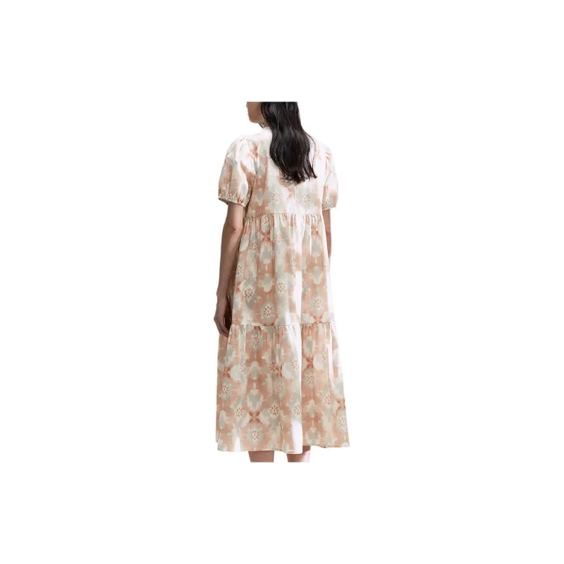 H&M Short-Sleeved Dresses Women's Soft Pink/Pattern-3
