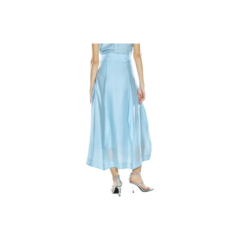 COVERINS Casual Long Skirts Women's Sky Blue-3