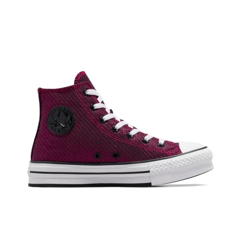 Converse Chuck Taylor All Star   Platform Lift High GS 'Sparkle - Prime Pink'-1