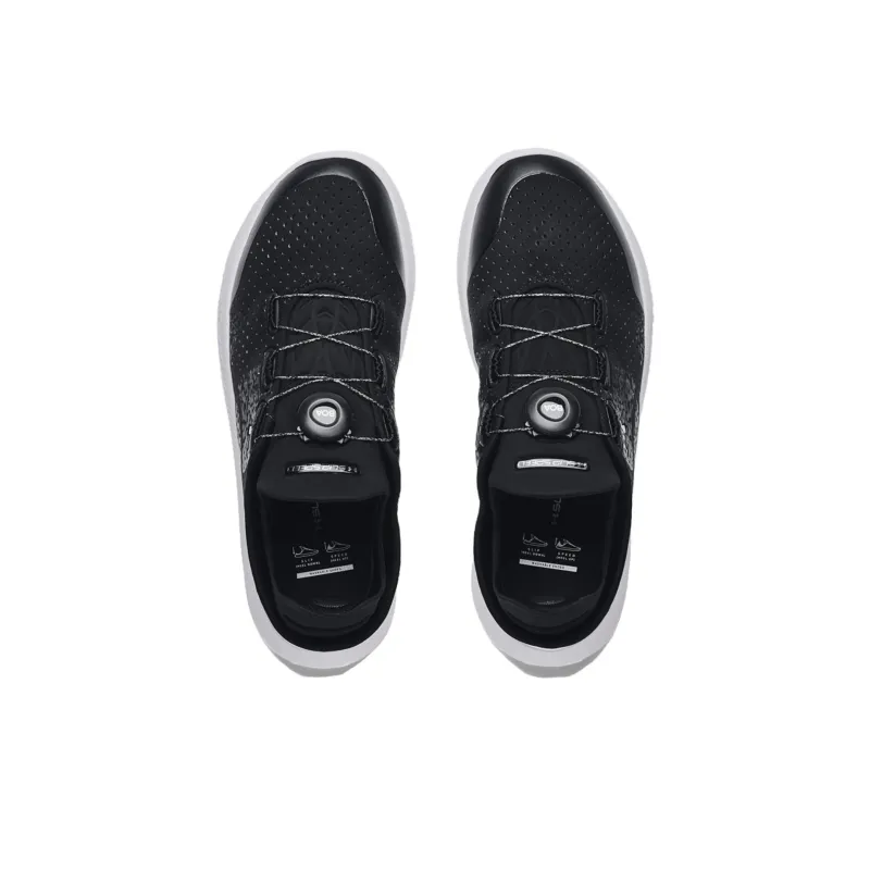 Under Armour Cushioning, Wear Resistant Kids' Training Shoes Black White Kids'-2