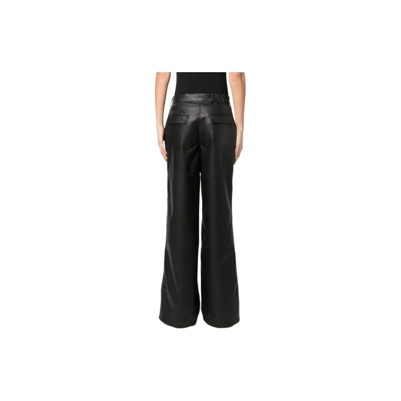Manokhi High-waisted Leather Pants-2