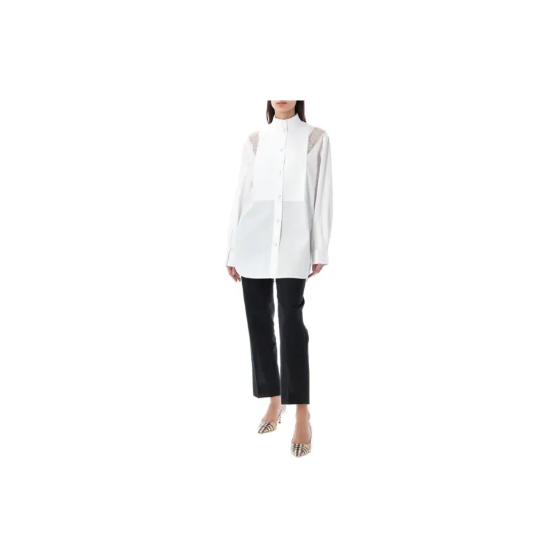 Burberry Lace trim Cotton Shirt-1