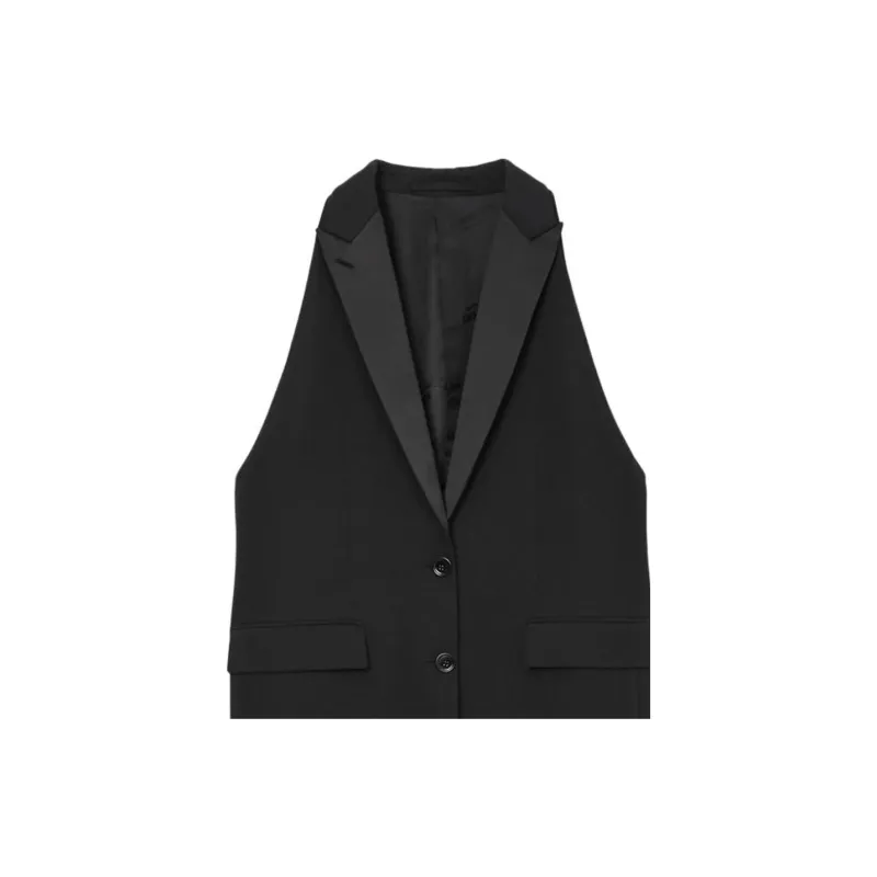 Burberry Wool Tailored Blazer Vest-4