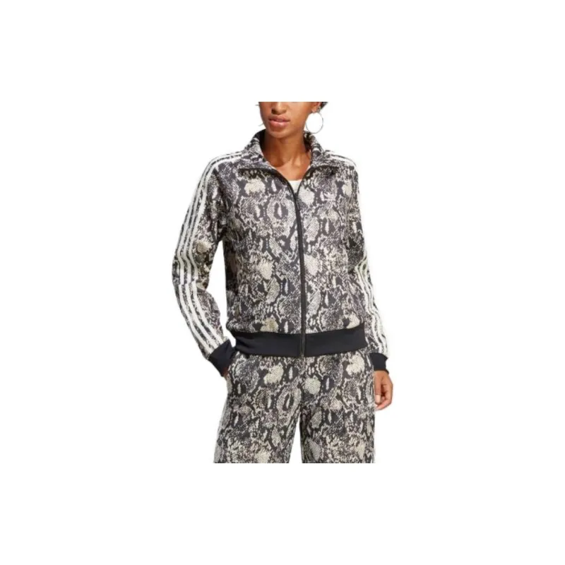 Adidas ALLOVER PRINT Jackets Women's Black-1