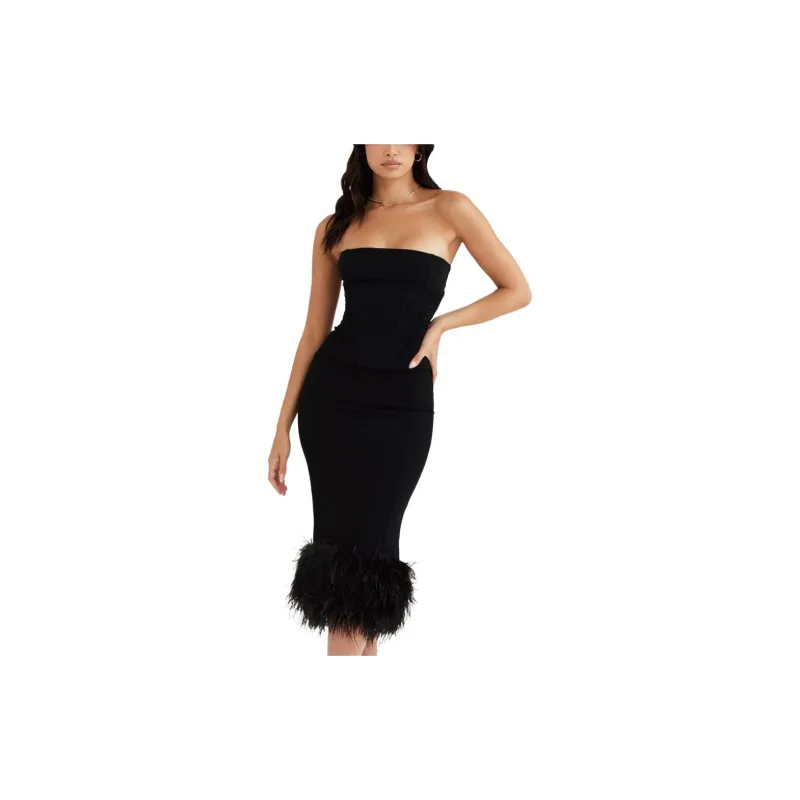 HOUSE OF CB FIONULA Sleeveless Dress Women's BLACK/Black-3