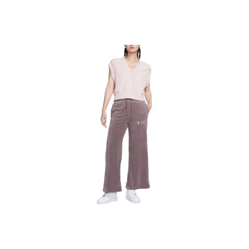 Nike Knitted Sports Pants Women's Fuchsia-2