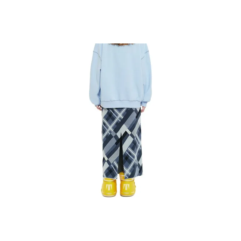 Kirsh FW23 Casual Long Skirt Women's Blue-2