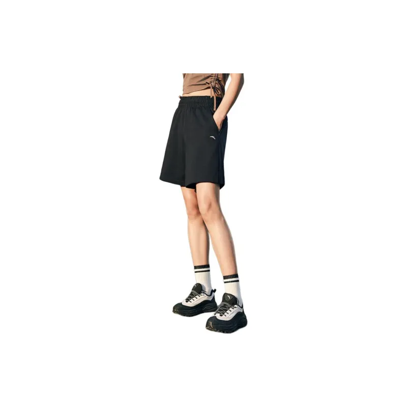 Anta Variety Training Collection Casual Shorts Women's Basic Black-1