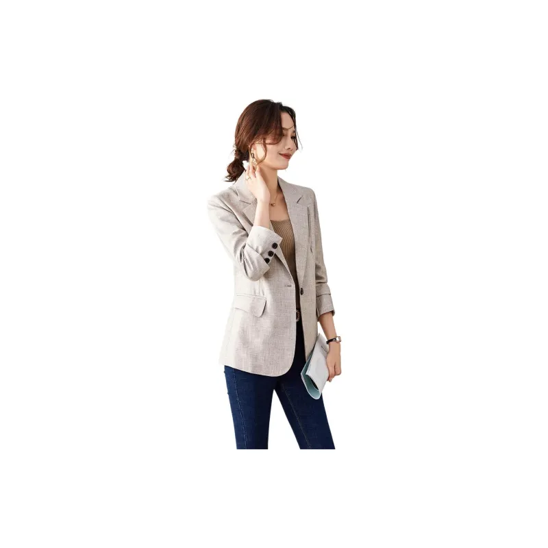 TERRE BLEUE Business Suit Women's Apricot-3
