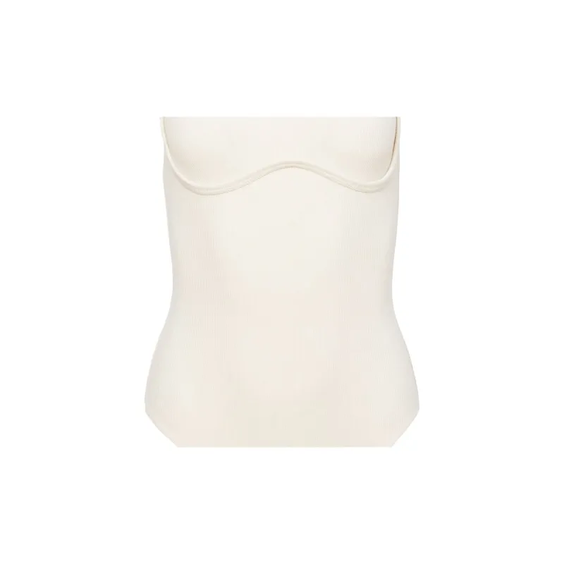 Fleur Du Mal Strappy Ribbed Bodysuit-2