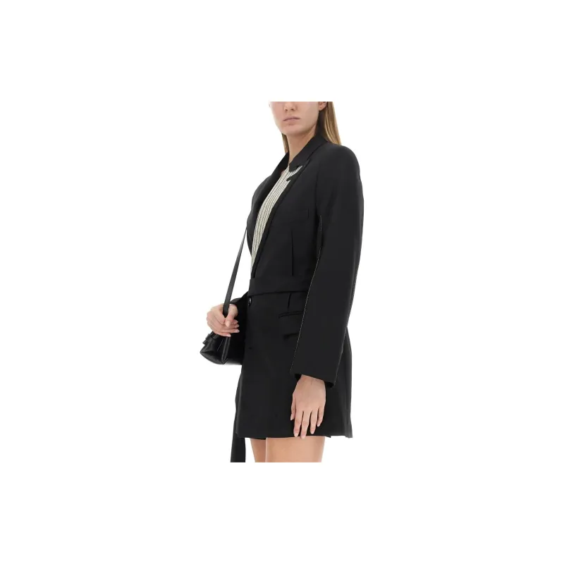 Victoria Beckham Double Breasted Long Sleeved Mini Dress-4
