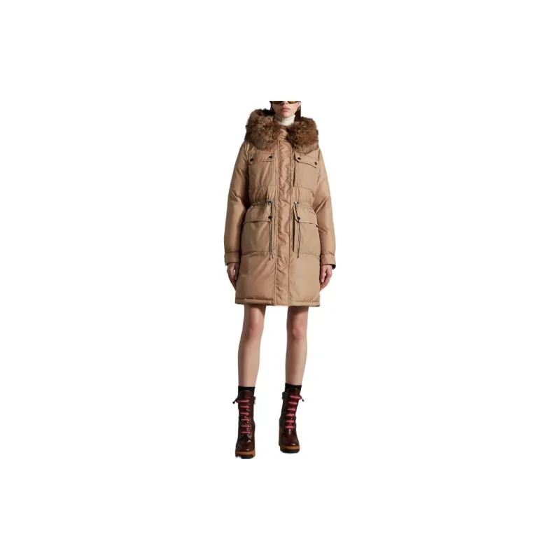 Moncler FW22 Moderate Down Jacket Women's Khaki-2
