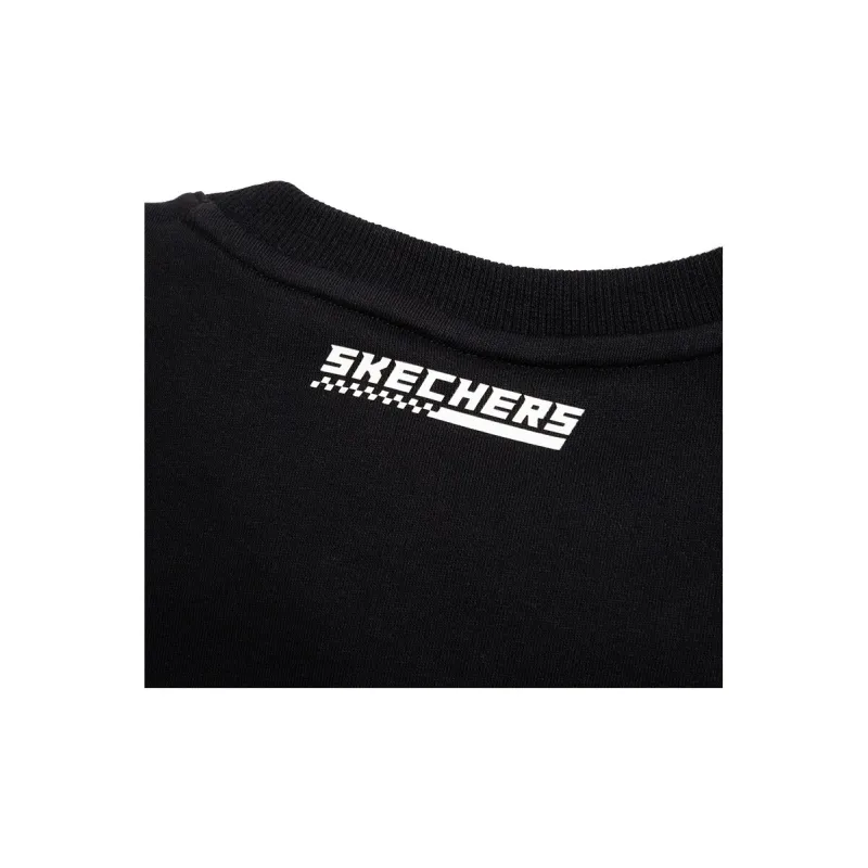 Skechers Drop Shoulder Sleeve T Shirt Women's Carbon Black-5