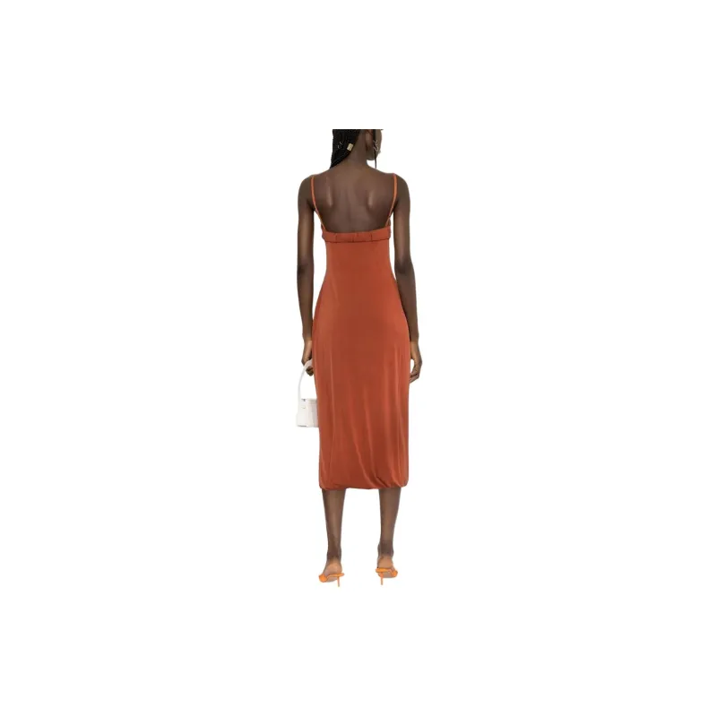 Jacquemus Slip Dress Women's Orange-2