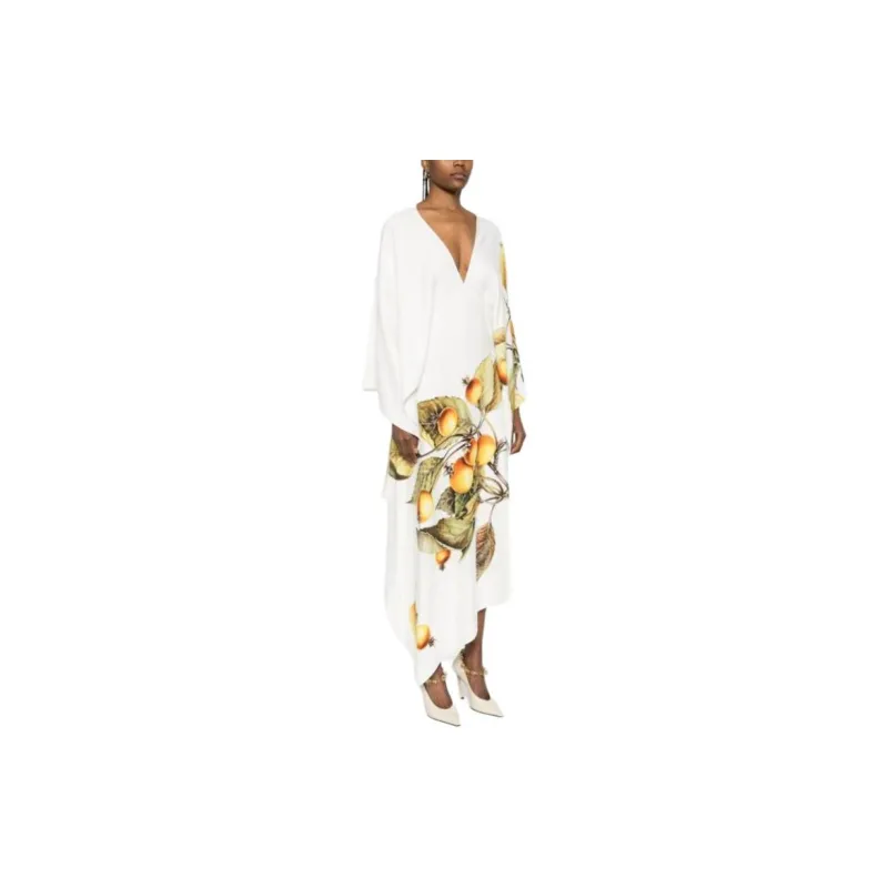 Ferragamo Asymmetric Open Back Midi Dress-5
