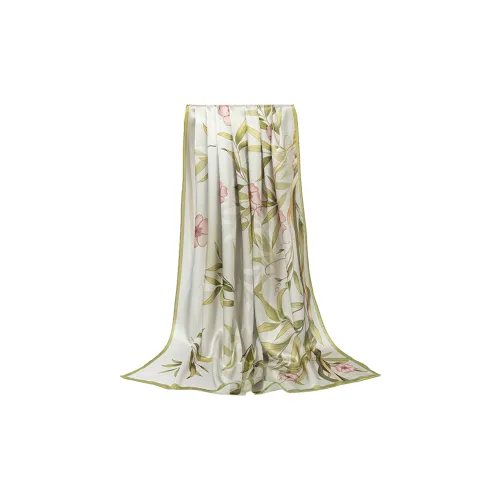 Shanghai Story 100% Mulberry Silk Silk Scarves Women's Luxurious Gift Box Set With Ox And Rider