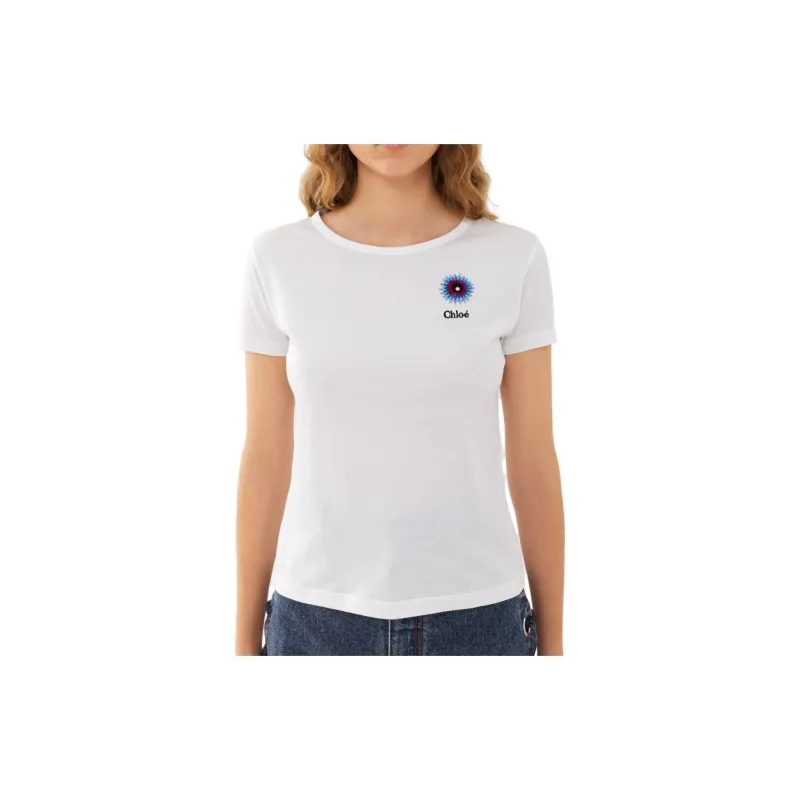 Chloé T Shirts Women's White-3