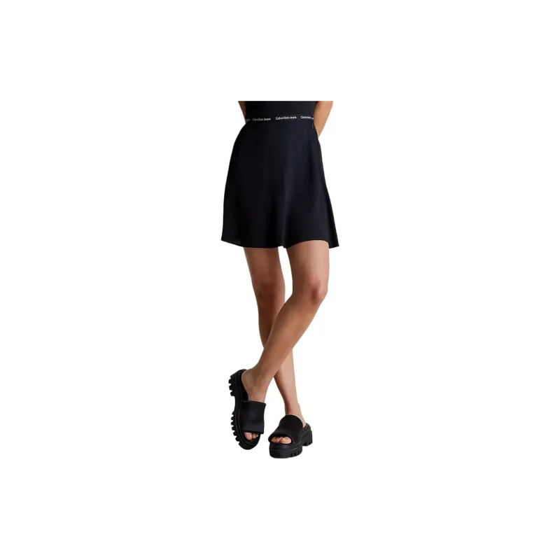 CALVIN KLEIN Casual Short Skirts Women's Black-2