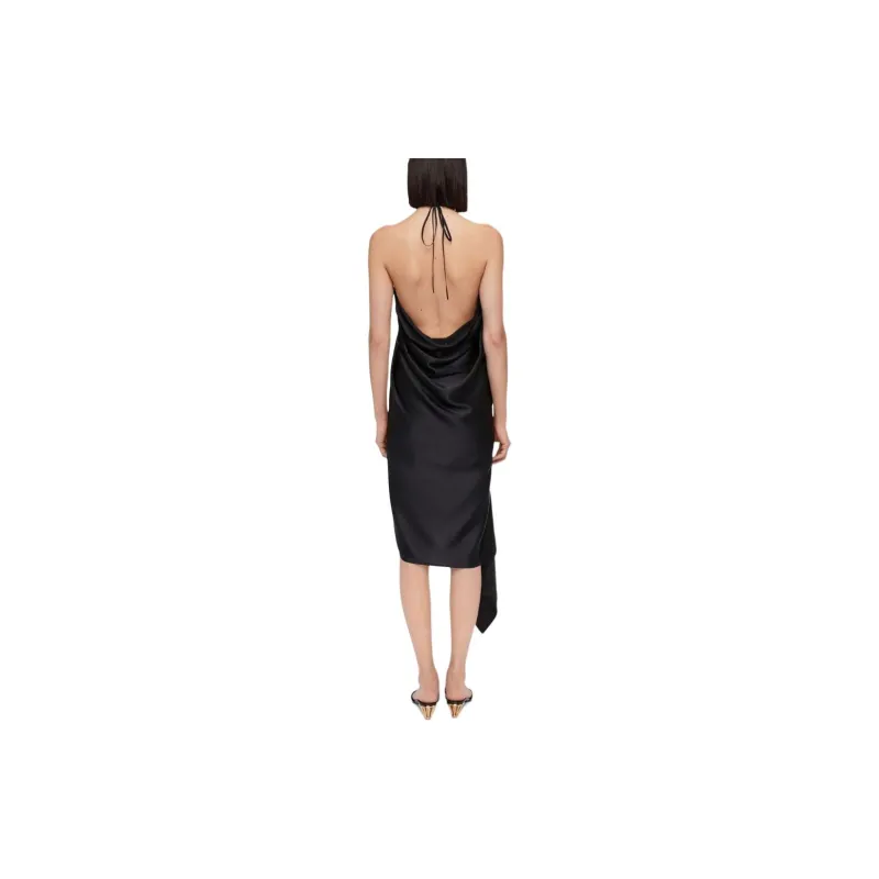 Ferragamo Asymmetric Satin Dress-2