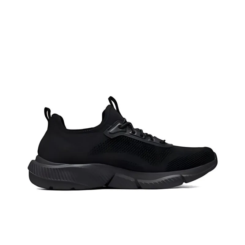 Skechers SKECHERS MENS USA Slip Resistant Water Resistant Low Top Casual Running Shoes Men's Black-1