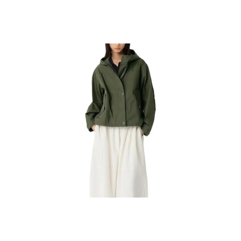 Ines De La Fressange X UNIQLO X Ines De La Fressange Jackets Women's Olive-1