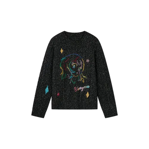 UOOYAA Sweaters Women's Dark Gray