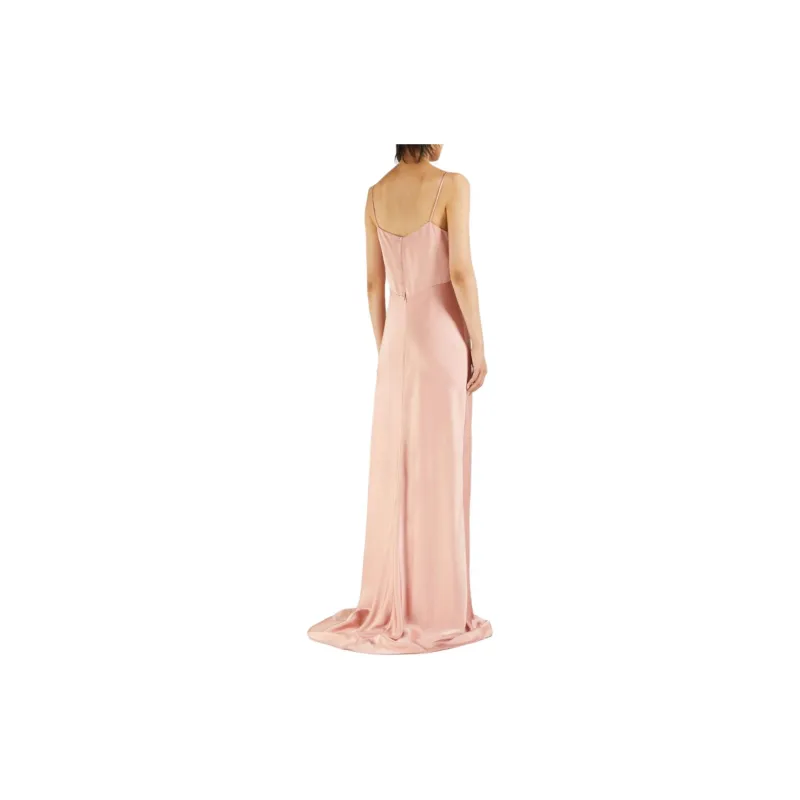 MaxMara Selce V-neck Satin Gown-2
