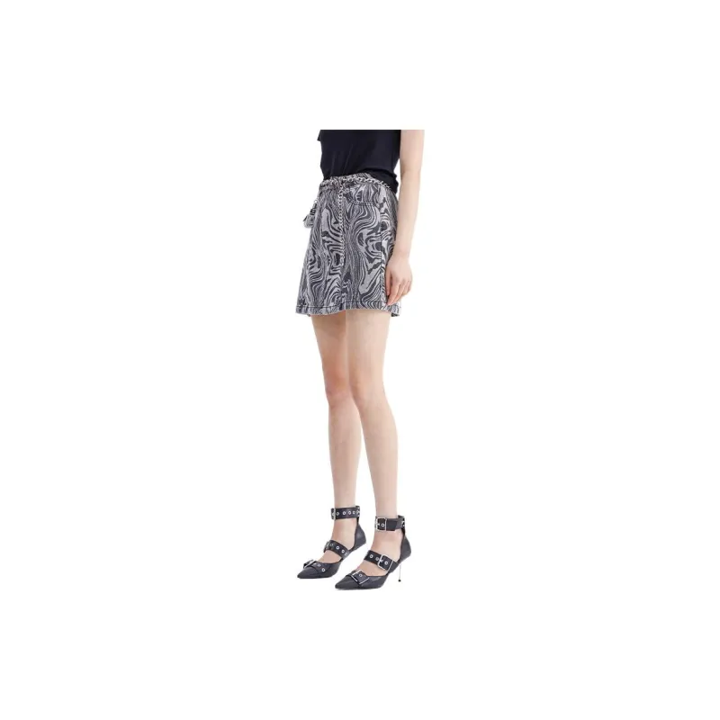LOFT SHINE Denim Short Skirts Women's Multicolor-3