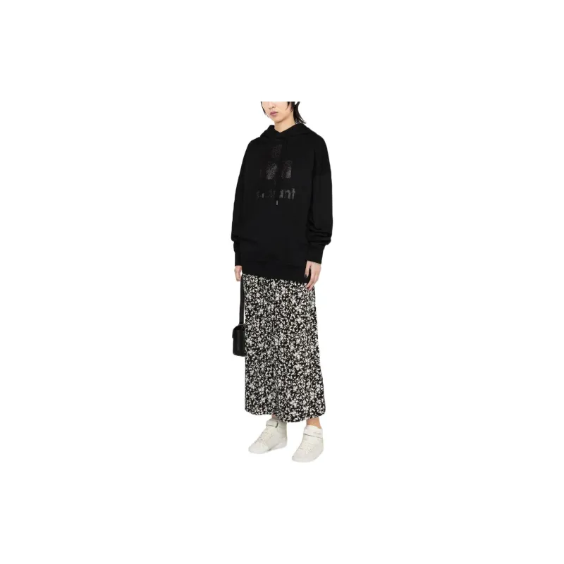 ISABEL MARANT ETOILE Mansel Logo Printed Drawstring Hoodie-1