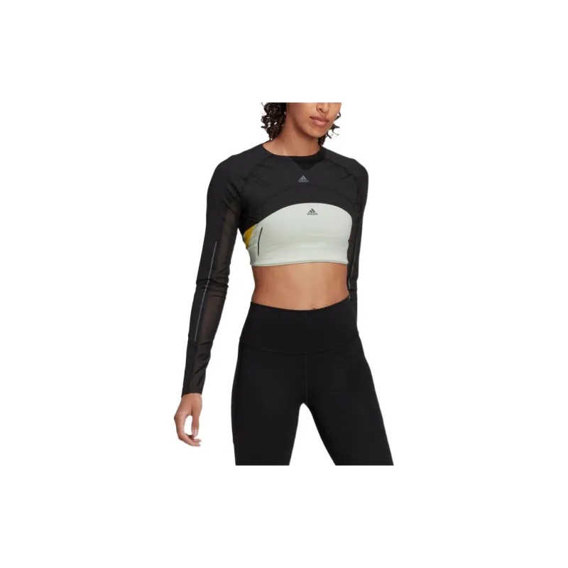 Adidas Crop Tops Women's Black-3