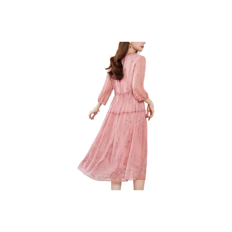 Ink Beauty Long Sleeved Dresses Women's-7