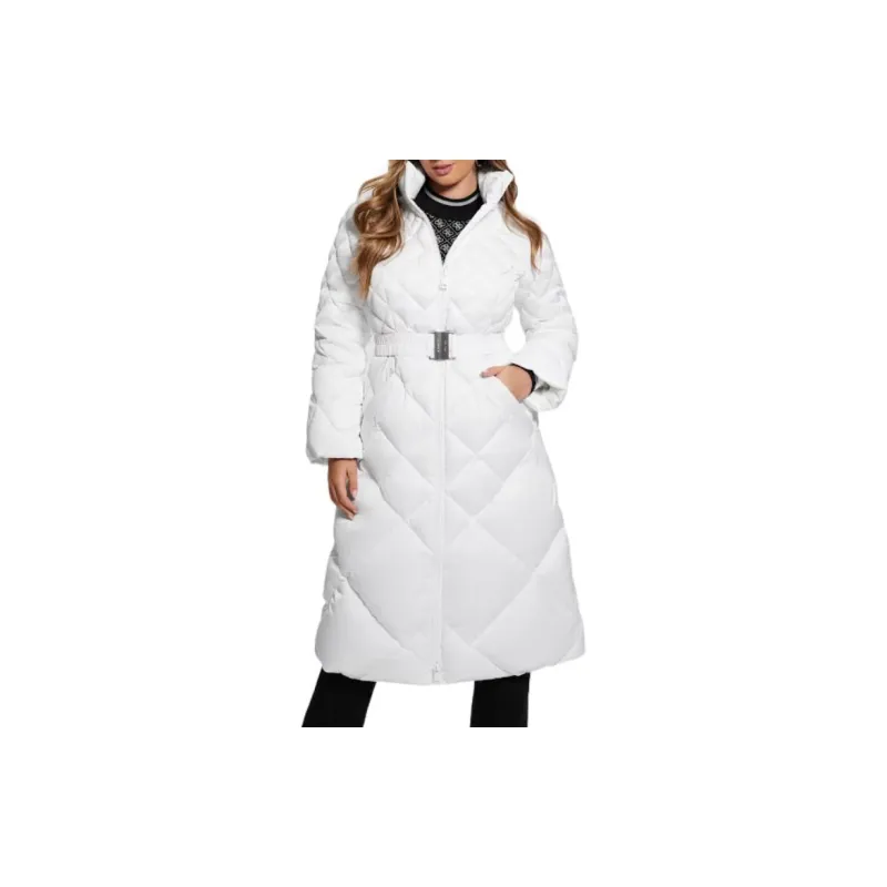 GUESS Eco Olga Long Down Jacket Down Jacket Women's White-8