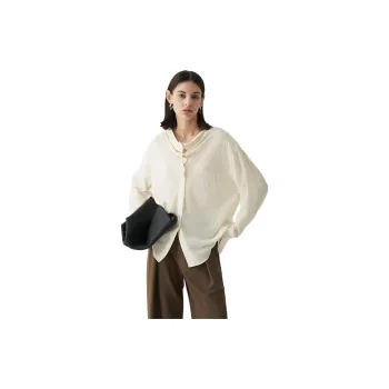 SHALLOW STREAMS Shirt Women's Fiber Cloud Rice