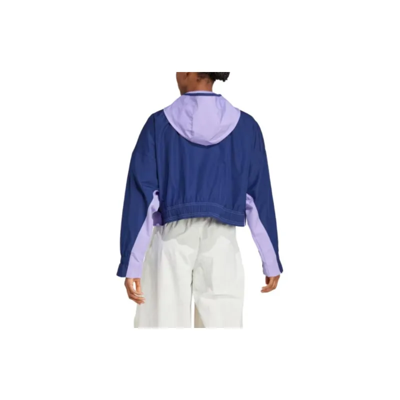 Adidas Arsenal Windbreaker Jackets Coats Women's Glittering Purple-2