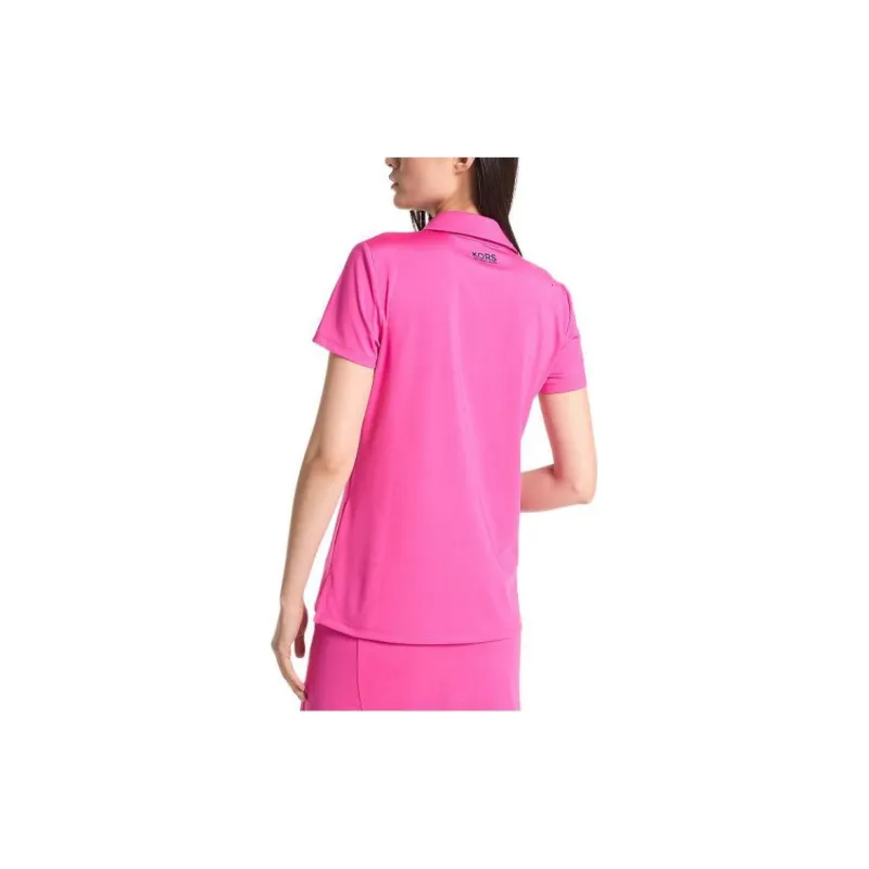MICHAEL KORS Golf Tech Performance Polo Shirt Polo Shirt Women's Pink-1