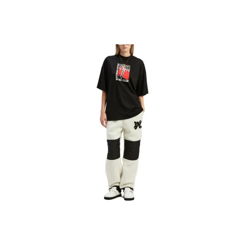 PALM ANGELS Ski Club Cotton T shirt-3