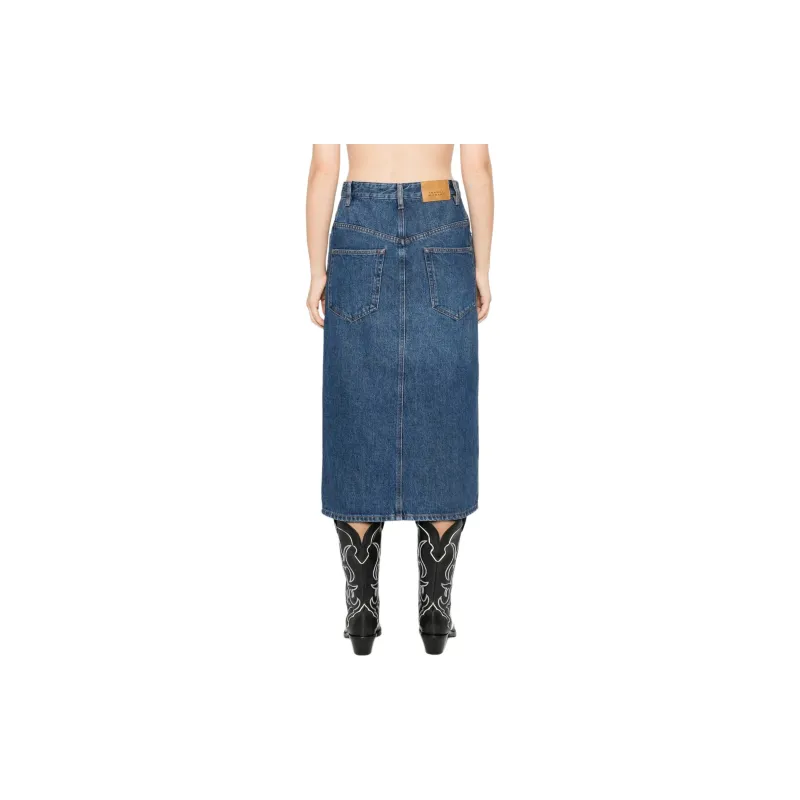 ISABEL MARANT ETOILE Vandy High Waist Buttoned Midi Skirt-2