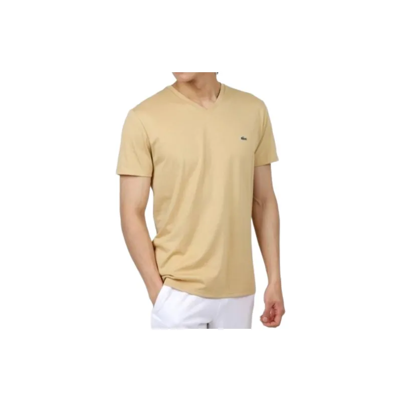 LACOSTE T Shirts Men Beige-3