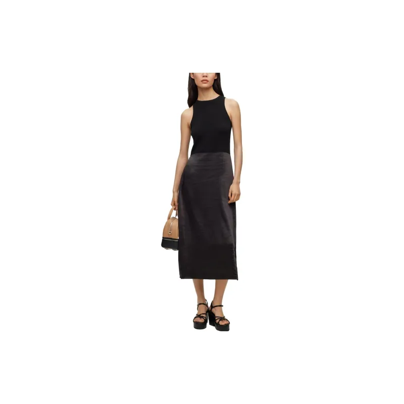 HUGO BOSS SS23 Sleeveless Dress Women's Black-1