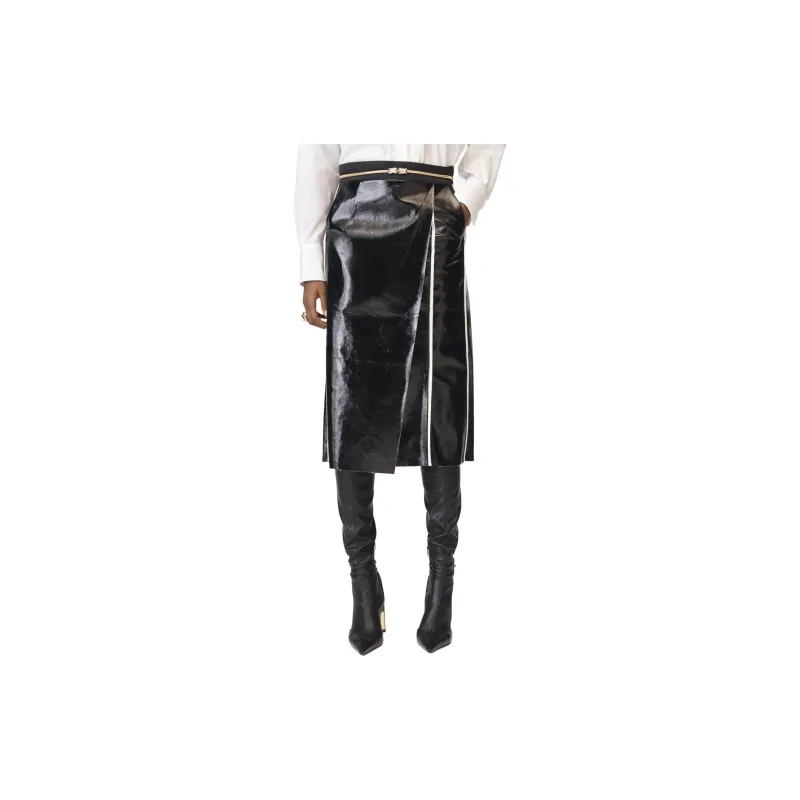 ZARA Casual Long Skirts Women's Black-2
