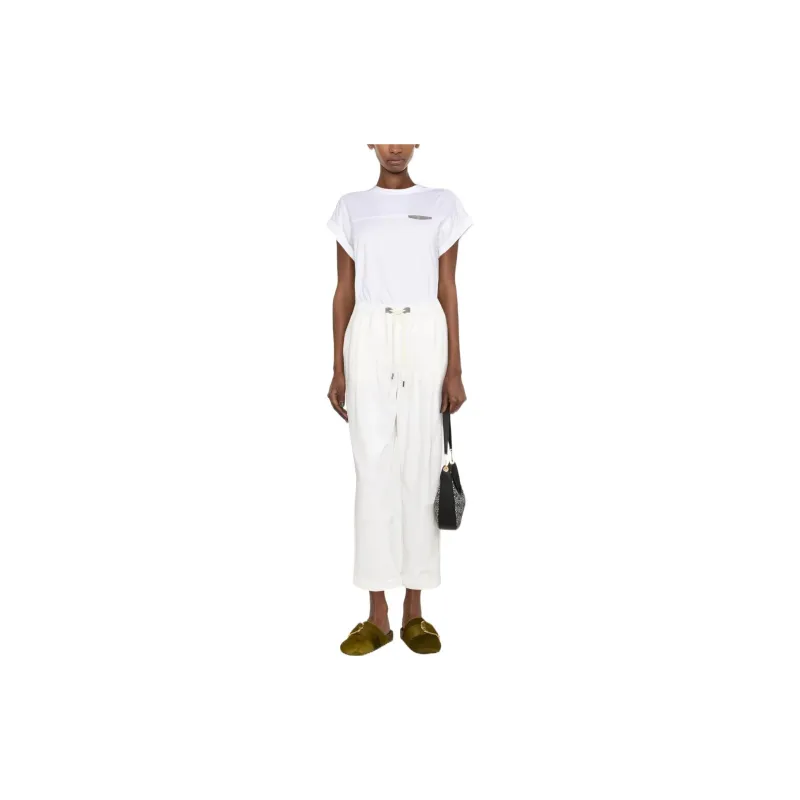BALMAIN Knitted Sweatpants Women's White-1