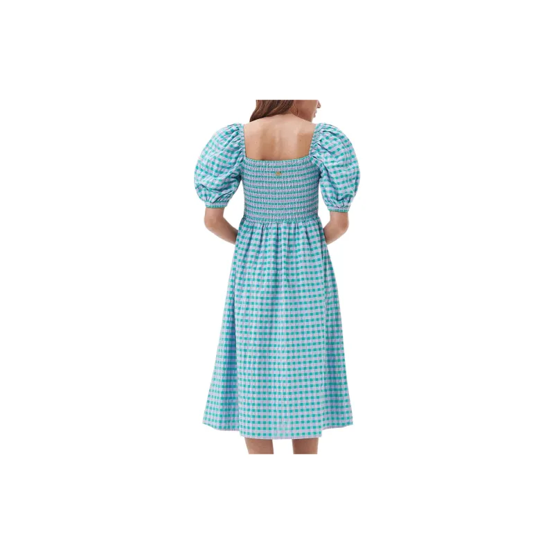 BARBOUR Geranium Midi Dress Short-Sleeved Dresses Women's Blue-2