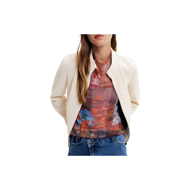 Desigual Jackets & Coats Women's Ecru-4
