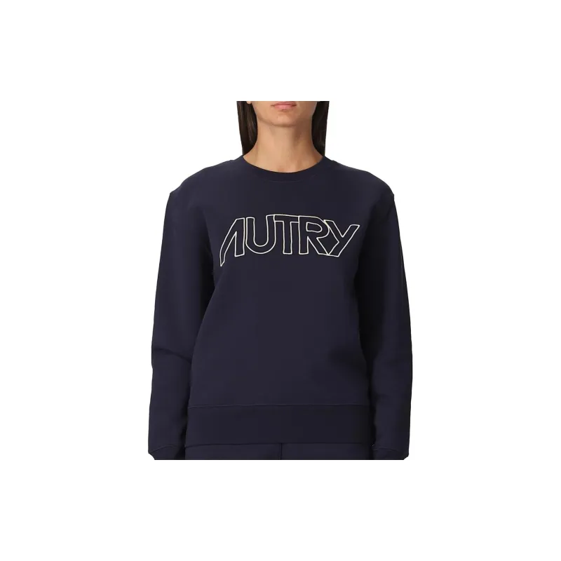 AUTRY Logo Embroidered Crewneck Sweatshirt-5