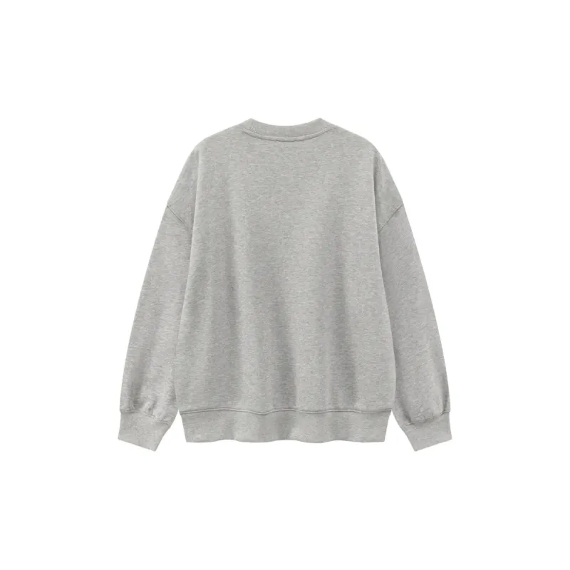 CHUU FW24 Crew Neck Pullover Sweatshirt Women's-1