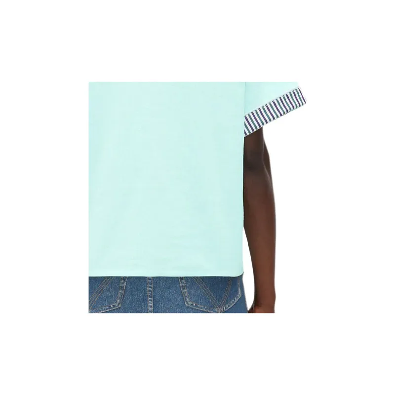 Bottega Veneta SS24 T-Shirt Women's Light Green Turquoise Stone Color-7