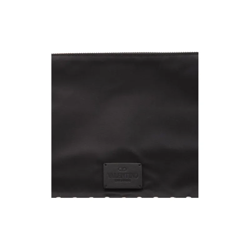 Valentino Nylon Clutch Men's Black-4