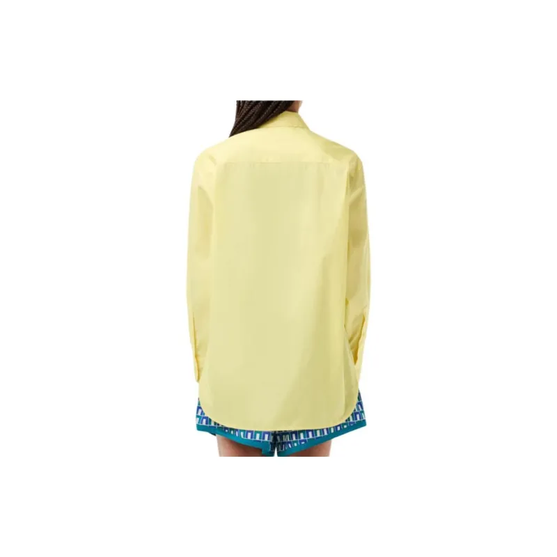 LACOSTE Logo appliqué Cotton Shirt-2