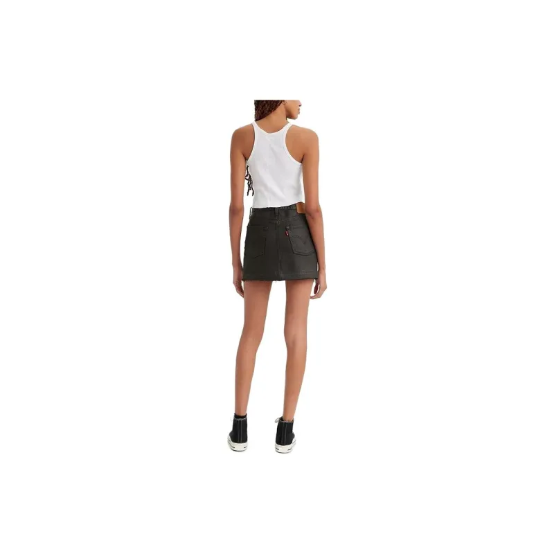 Levis Denim Short Skirts Women's Black-4